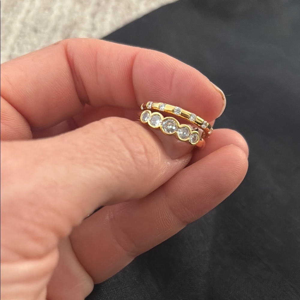 Elegant Gold Women's Ring Set
